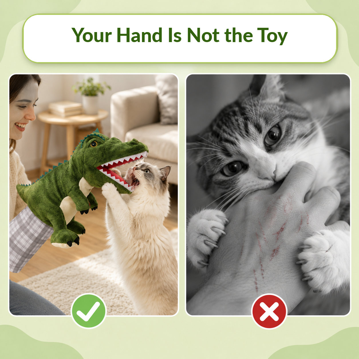 Rexplay 🦖 Give the claws something else to catch.